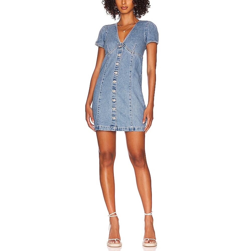 Levi's Classic Indigo Stonewash Erin Mini Dress Size XS